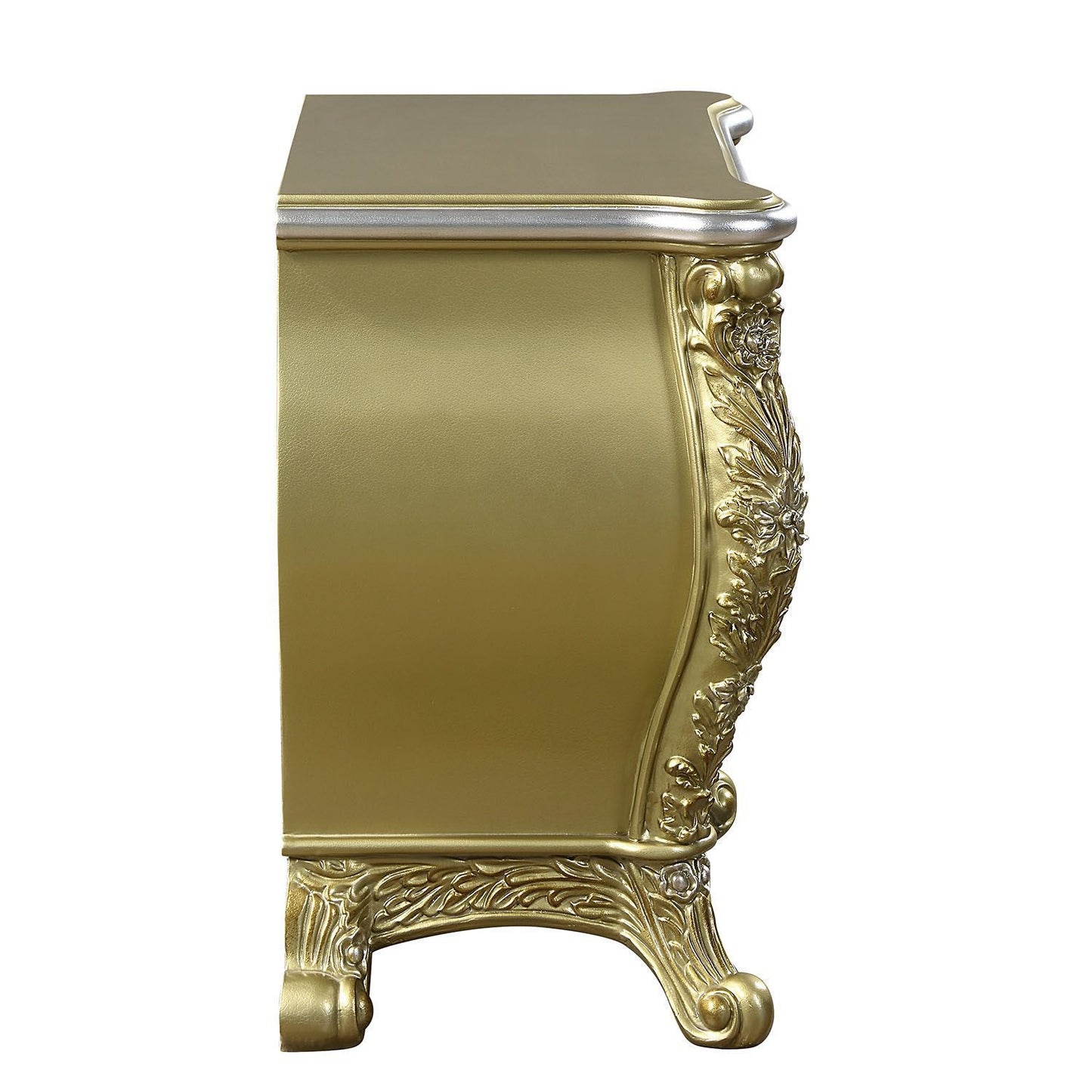 Cabriole Nightstand - Gold