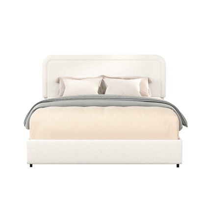 Liv Queen Size Platform Bed - Ivory