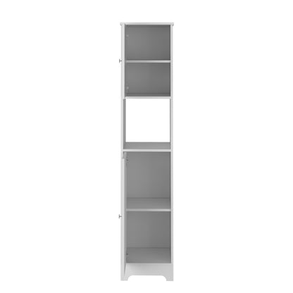 Orion Linen Cabinet  Four Interior Shelves - White