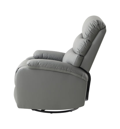 Lexi 360 Degree Swivel Rocking Recliner Chair - Gray