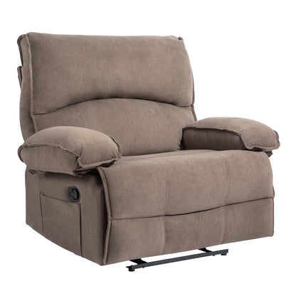 Kenzo Oversized Manual Recliner Chair - Brown