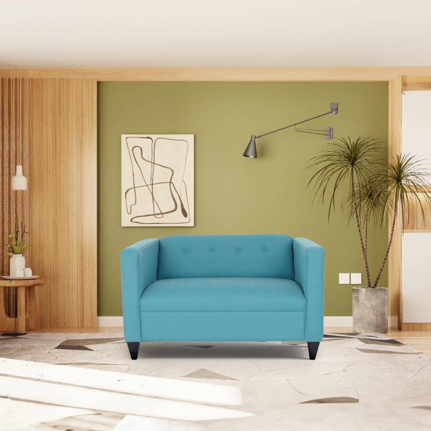 Hansen Loveseat Sofa - Teal