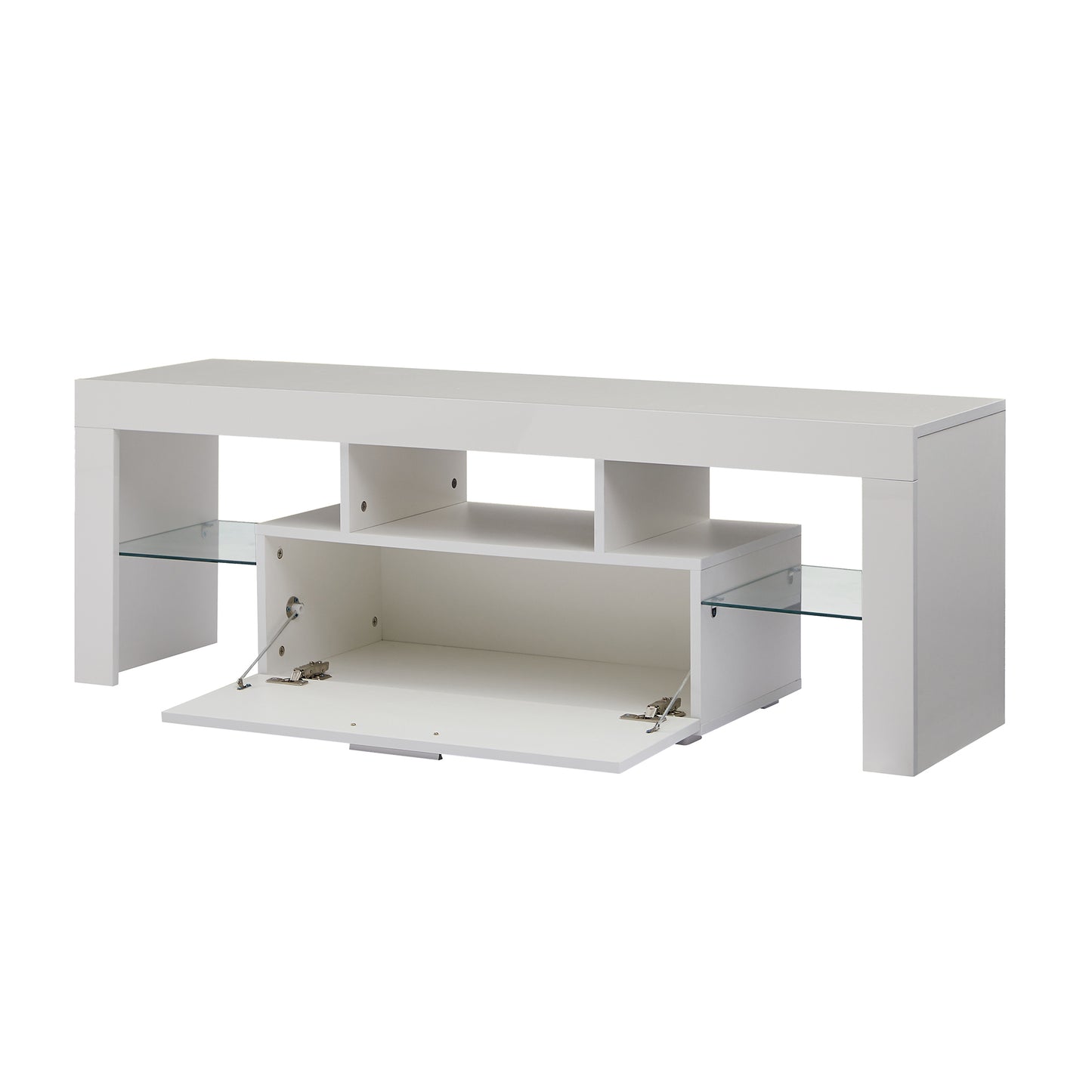 Giga TV Stand with LED light - White