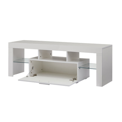 Giga TV Stand with LED light - White