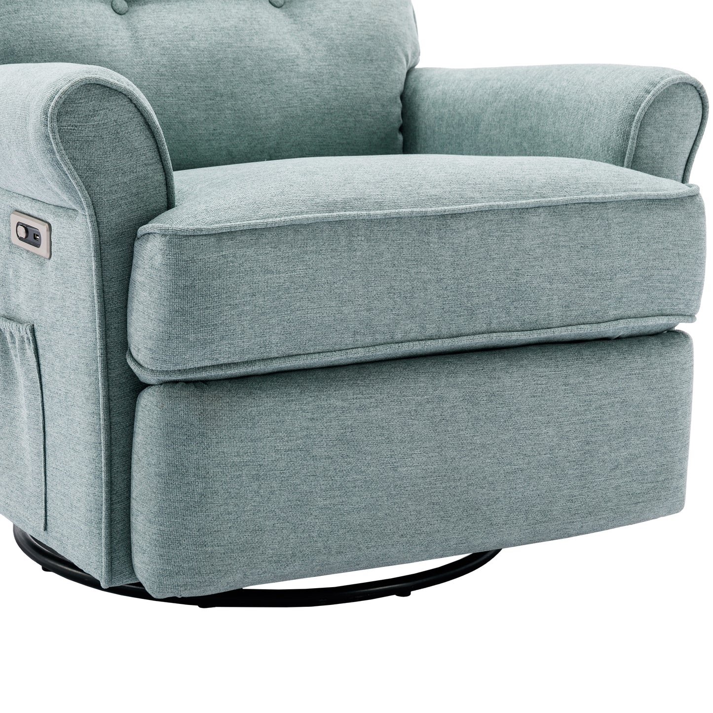 Vo 270 Degree Swivel Recliner Chairs - Green