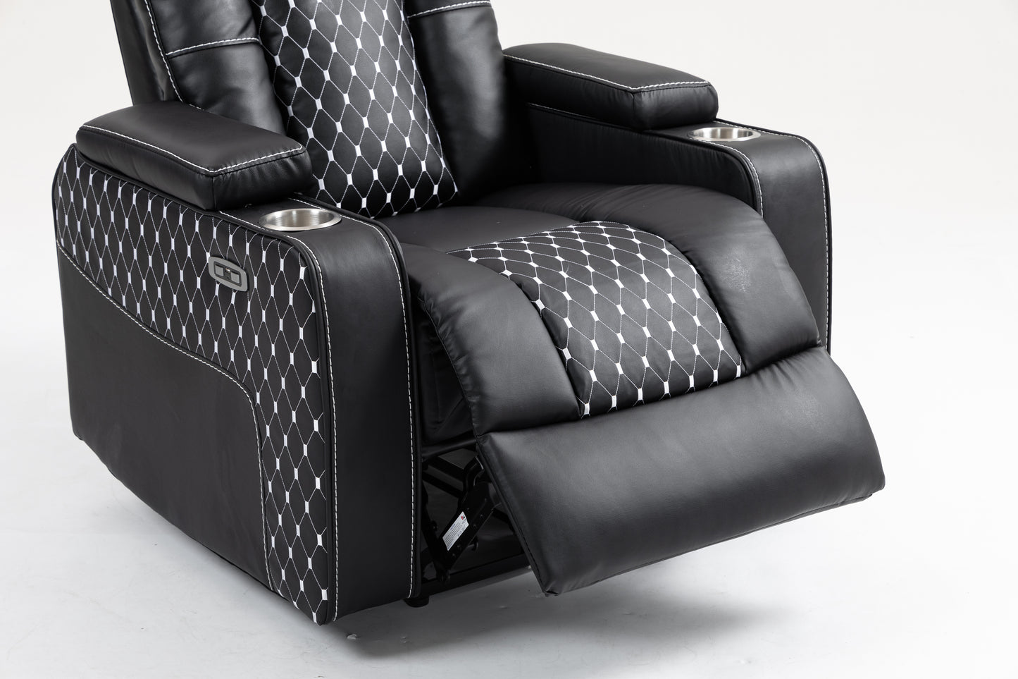 Warner II Power Recliner with Multifunctional Features - Black