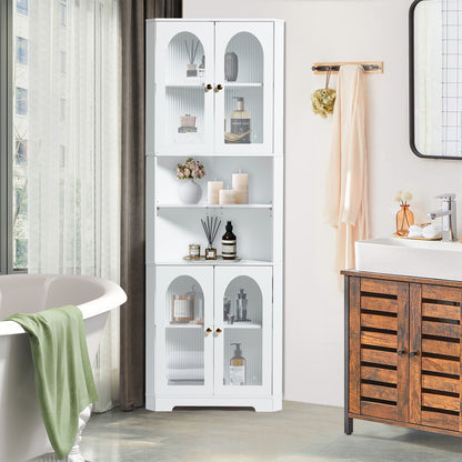 Baron Corner Cabinet - White