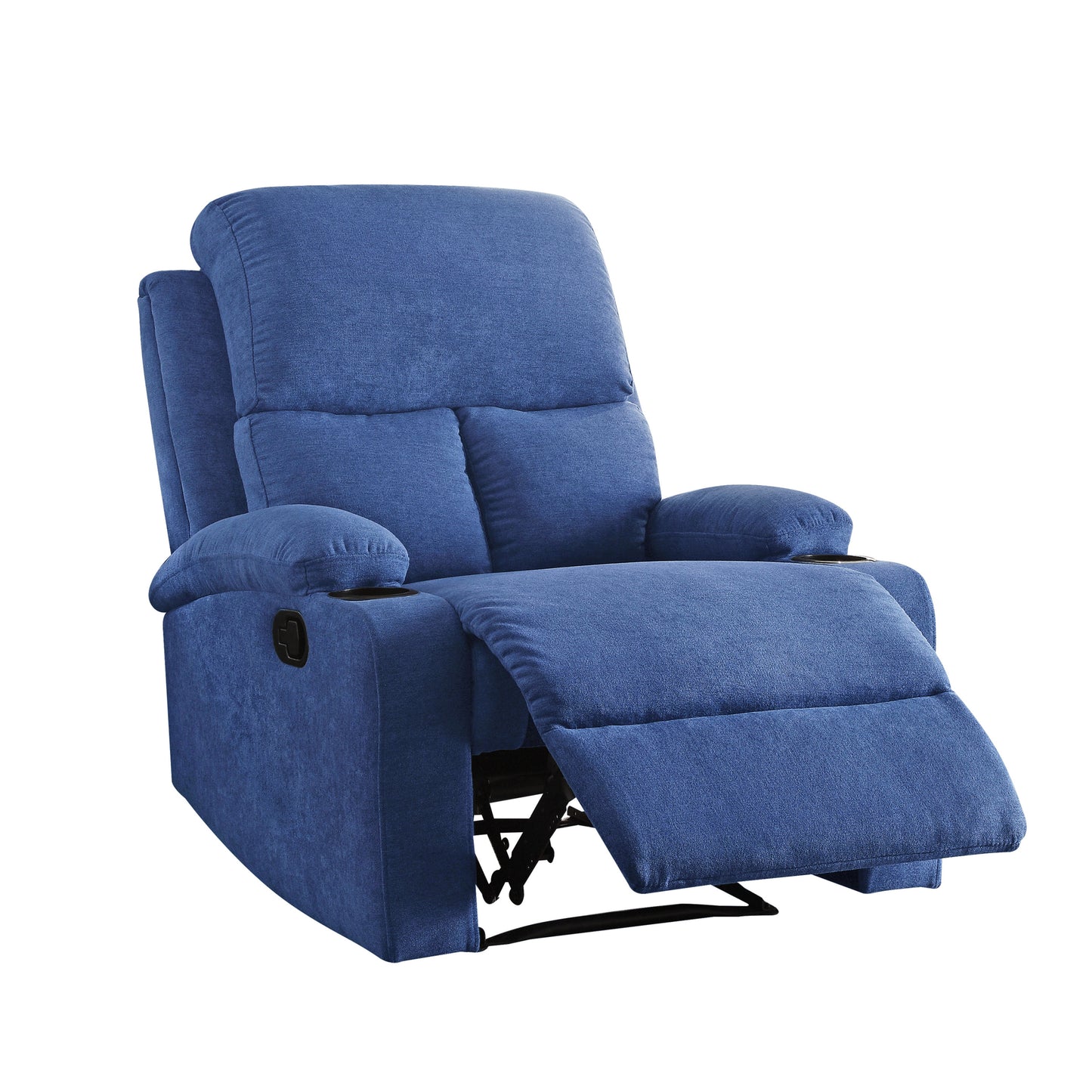 Voe Recliner Chair with Cup Holder - Blue