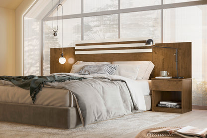 Headboard Dhara - Brown /Off White Flex