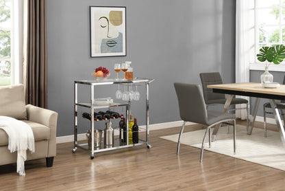 Vinovelo Serving Cart Silver