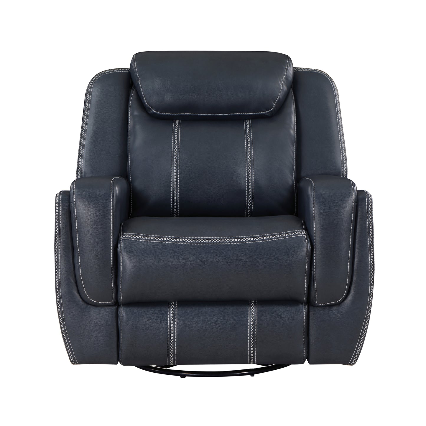 Miller Modern Swivel Glider Reclining Chair - Blue