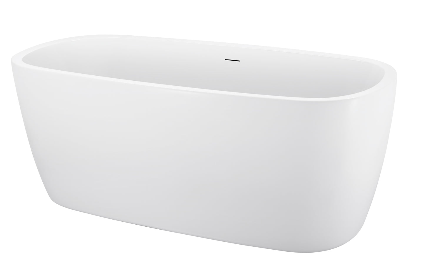 Timo 67"  Acrylic Freestanding Soaking Bathtub  - White