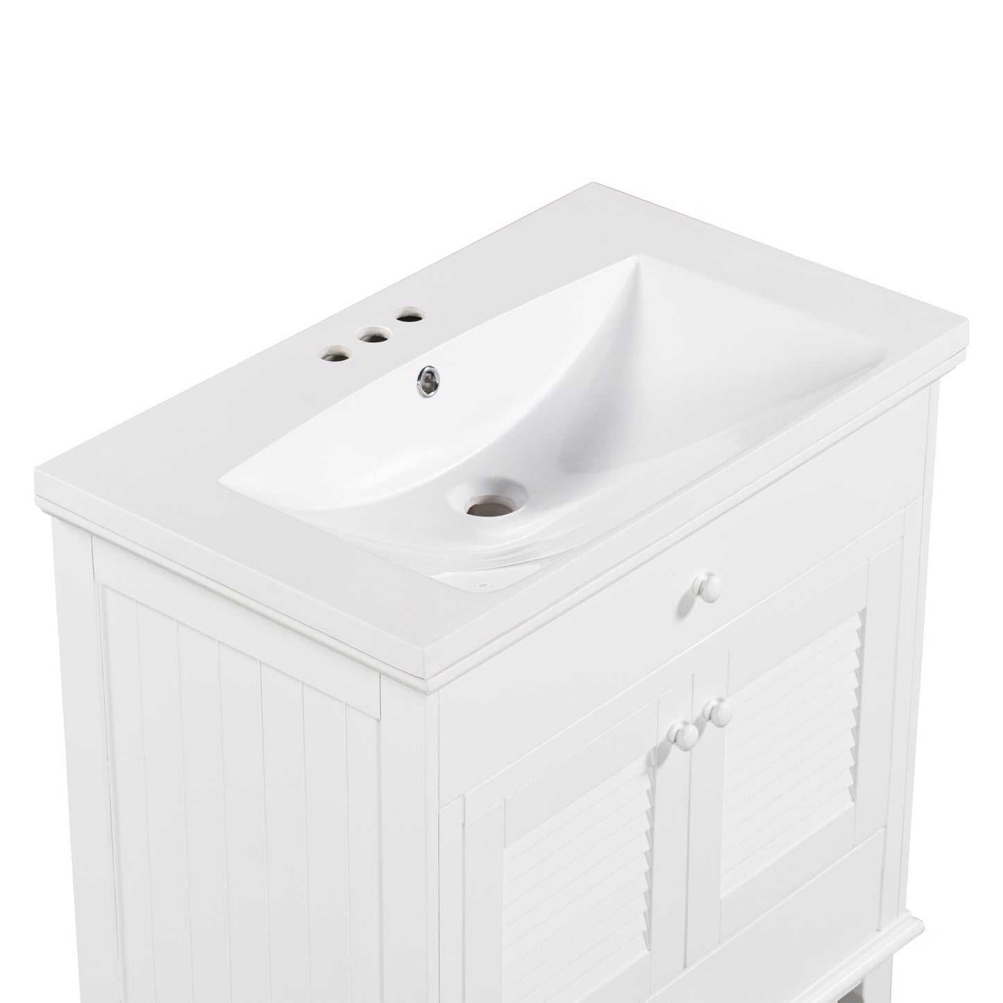 I- Bathroom Vanity - White