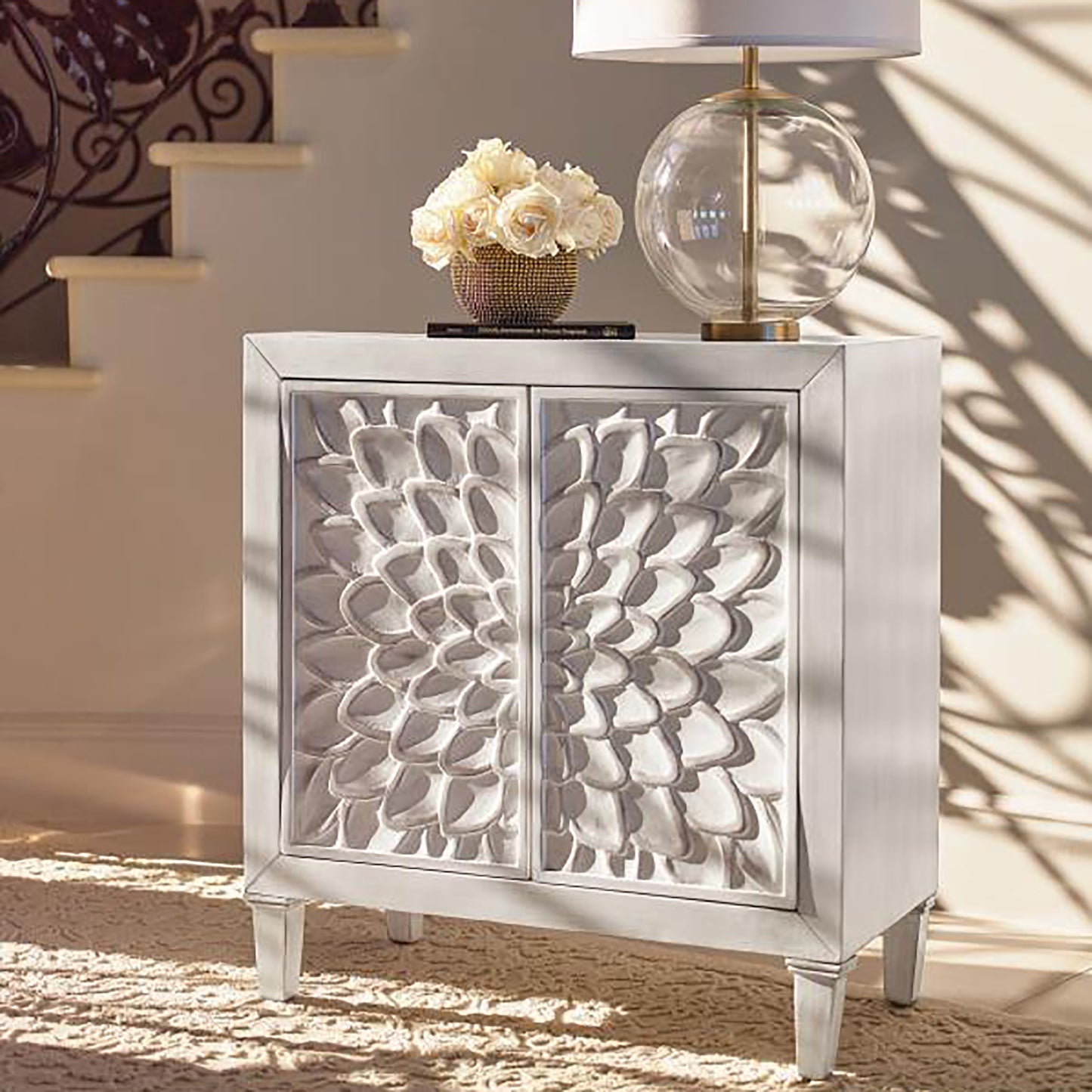 Essie 2-door Accent Cabinet - White