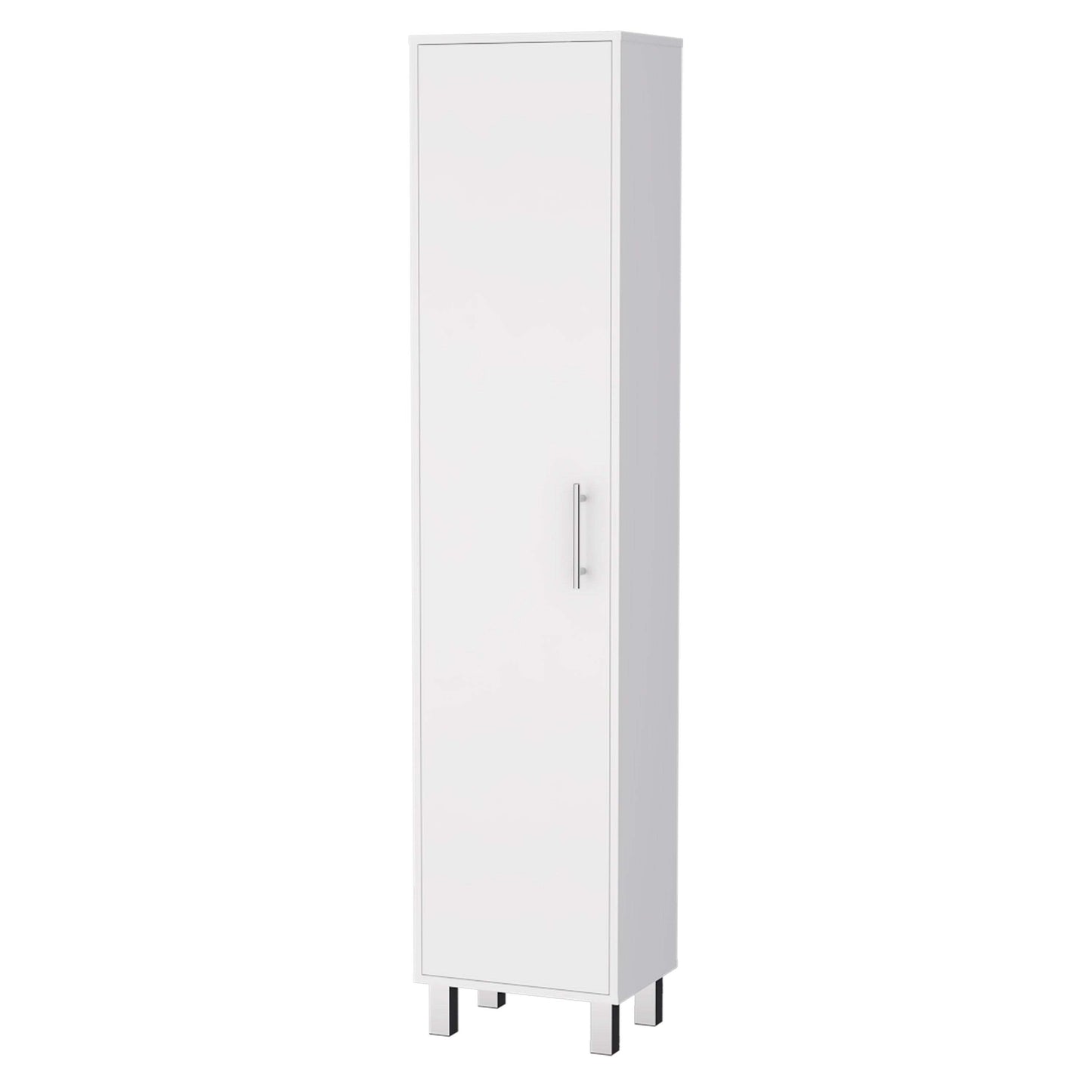 Weston 5-Shelf Tall Storage Cabinet - White