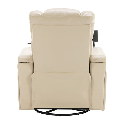 Comfort Max 270 Degree Swivel Power Recliner - White