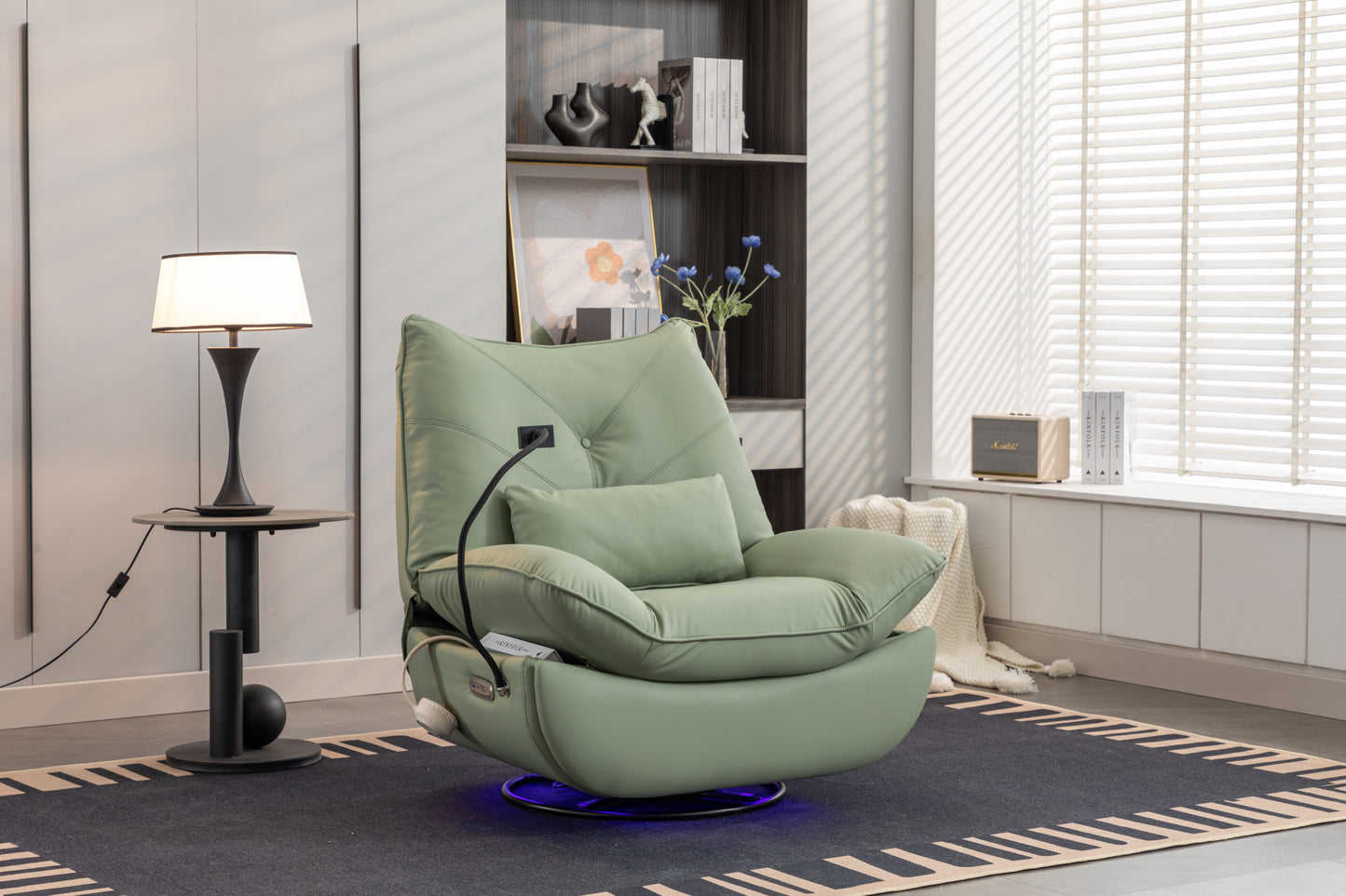 Bravo 270 Swivel Glider Recliner Chair - Green