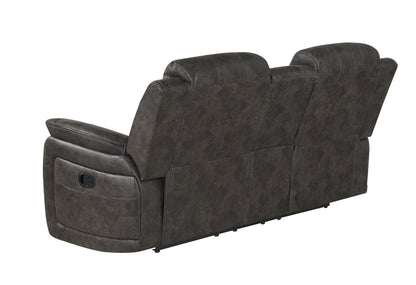 Steban Recliner Console Loveseat - Gray