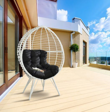 Galzed Patio Lounge Chair - Black