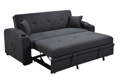 Tazz Pull-Out Sleeper Sofa - Dark Blue