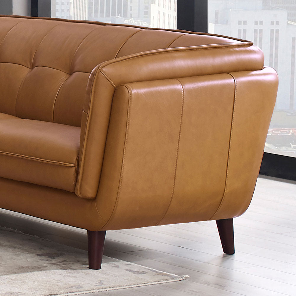 Solana Leather Loveseat