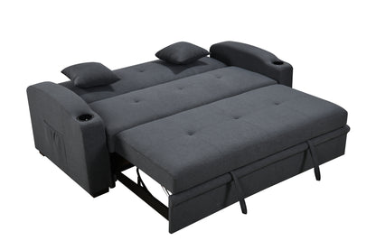 Tazz Pull-Out Sleeper Sofa - Dark Blue