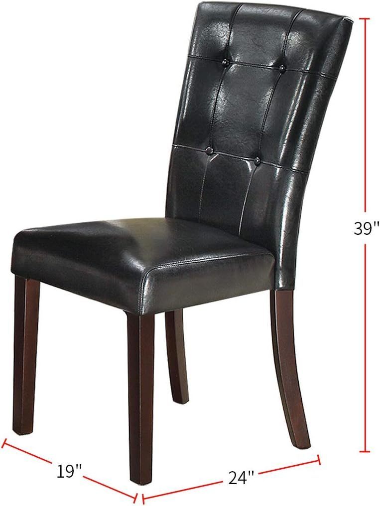 Evans Tufted Dining Chairs (Set of 2) - Black