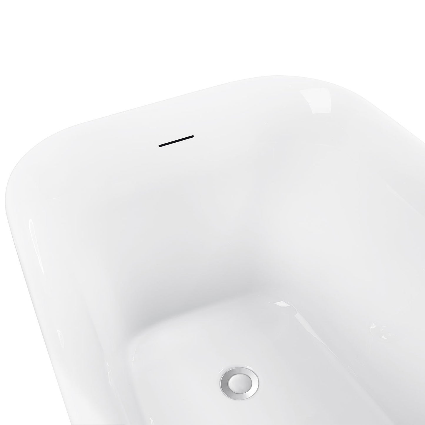 Amir 66" Acrylic Freestanding Soaking Bathtub  - White