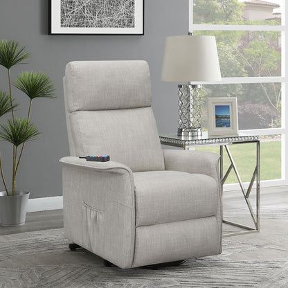 Morgan Power Lift Recliner with Massage Function - Beige