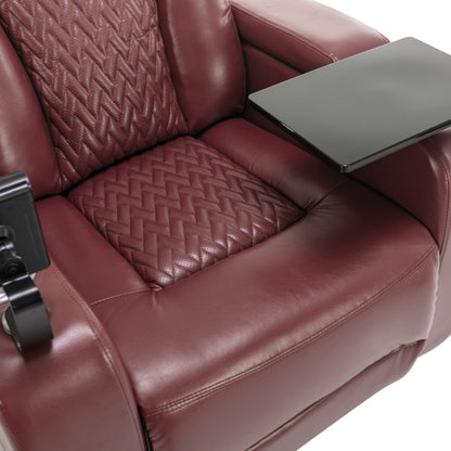 Comfort Max 270 Degree Swivel Power Recliner - Red