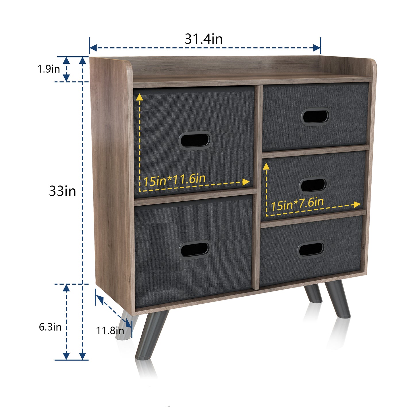 Teresi Storage Cabinet - Coffee