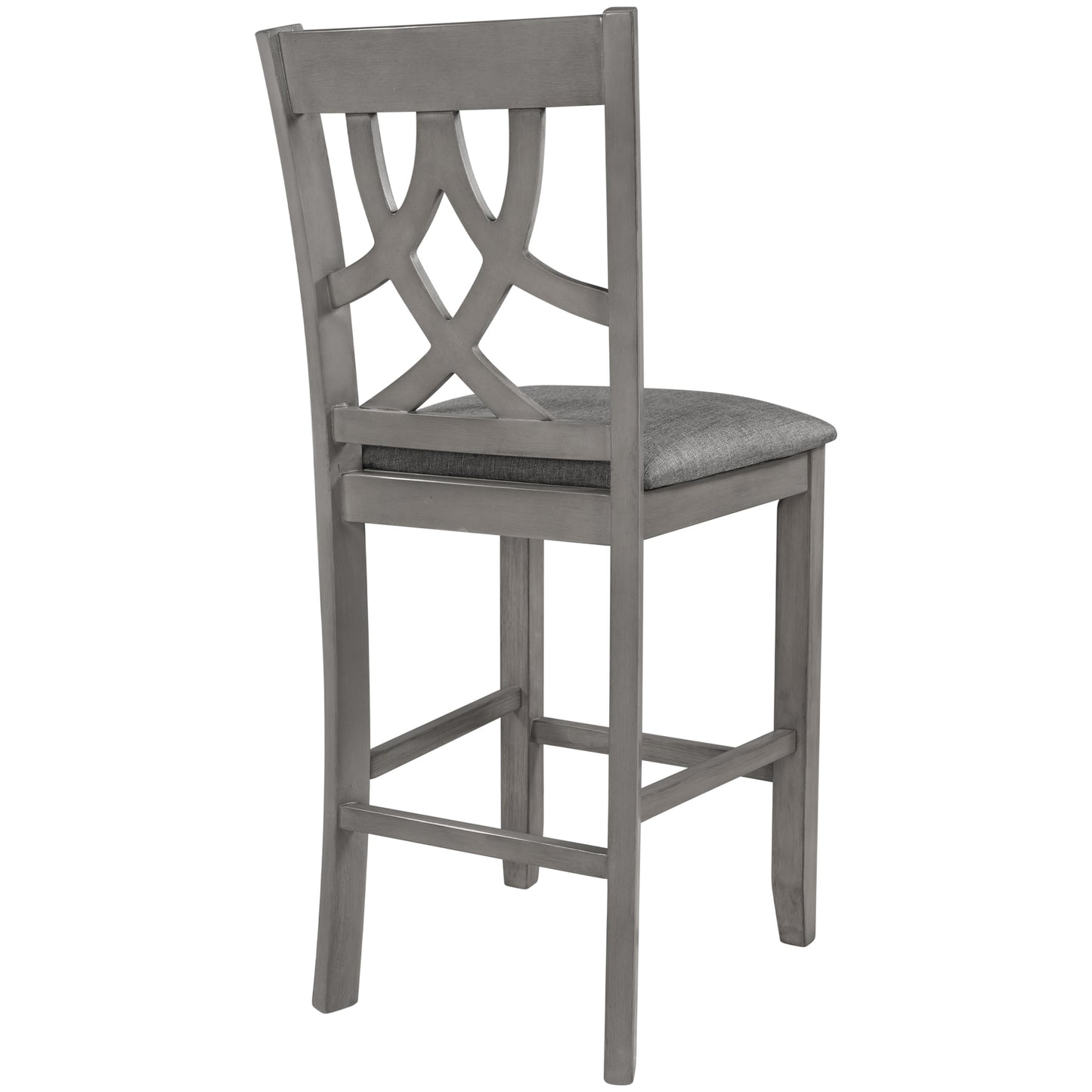 Aisha Counter Height Kitchen Dining Chairs (Set of 2) - Gray