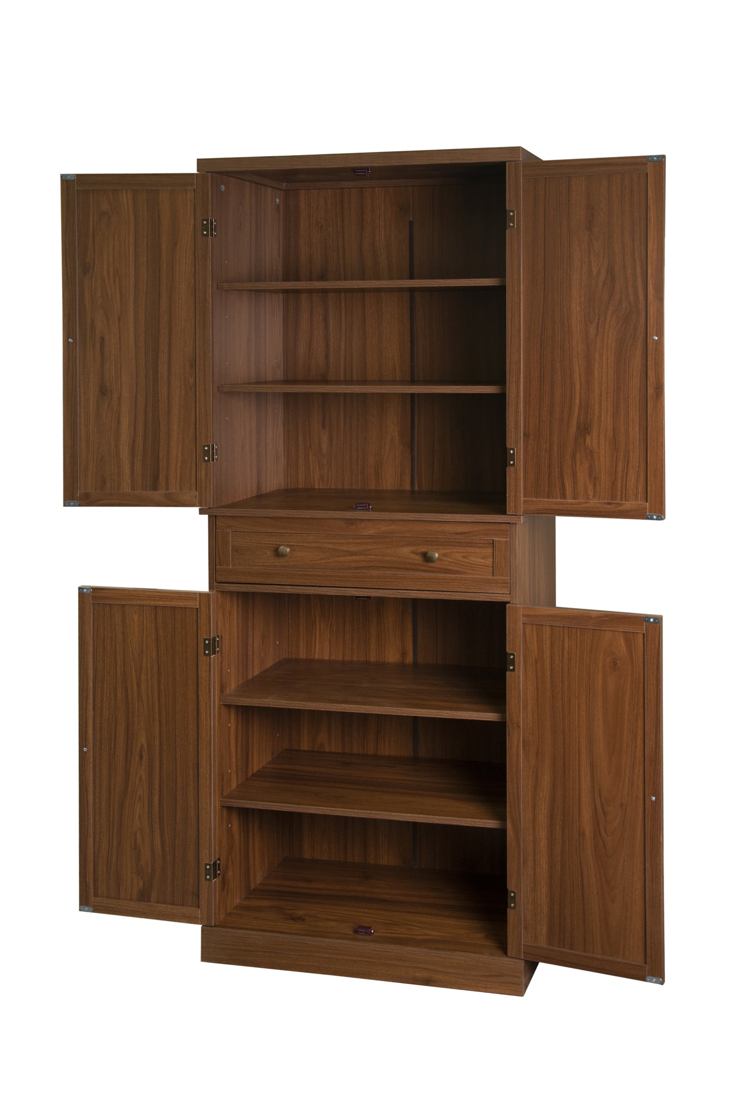 Robu 4 Door Cabinet with 1 Drawer - Walnut