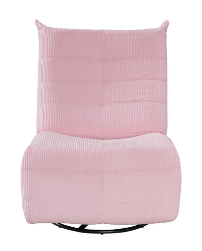 Georgena Corduroy Swivel Glider Recliner - Pink