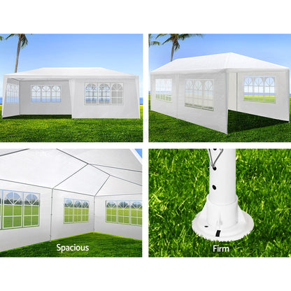 EZ 10x20 ft Wedding Party Canopy - White