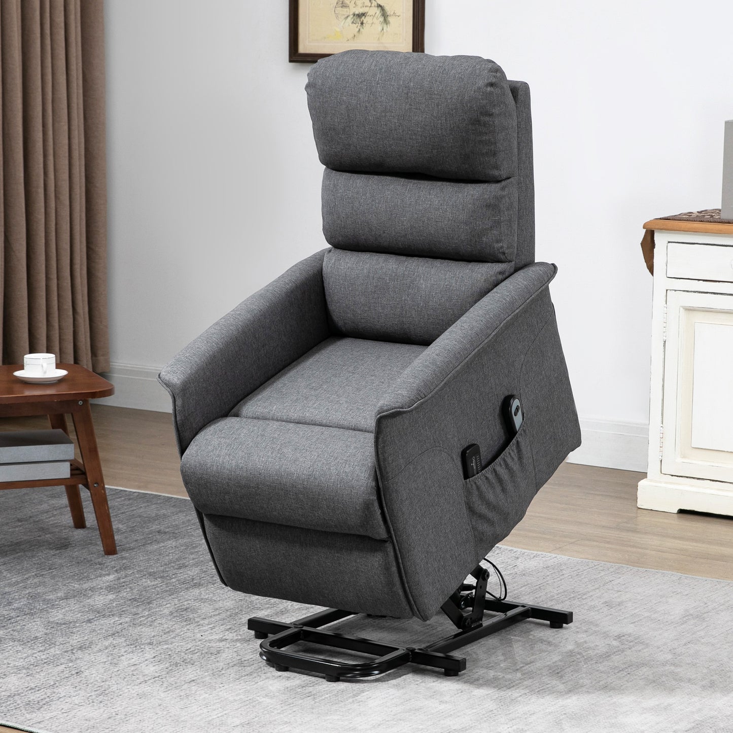 Ross Power Lift Chair with Vibration Massage - Gray