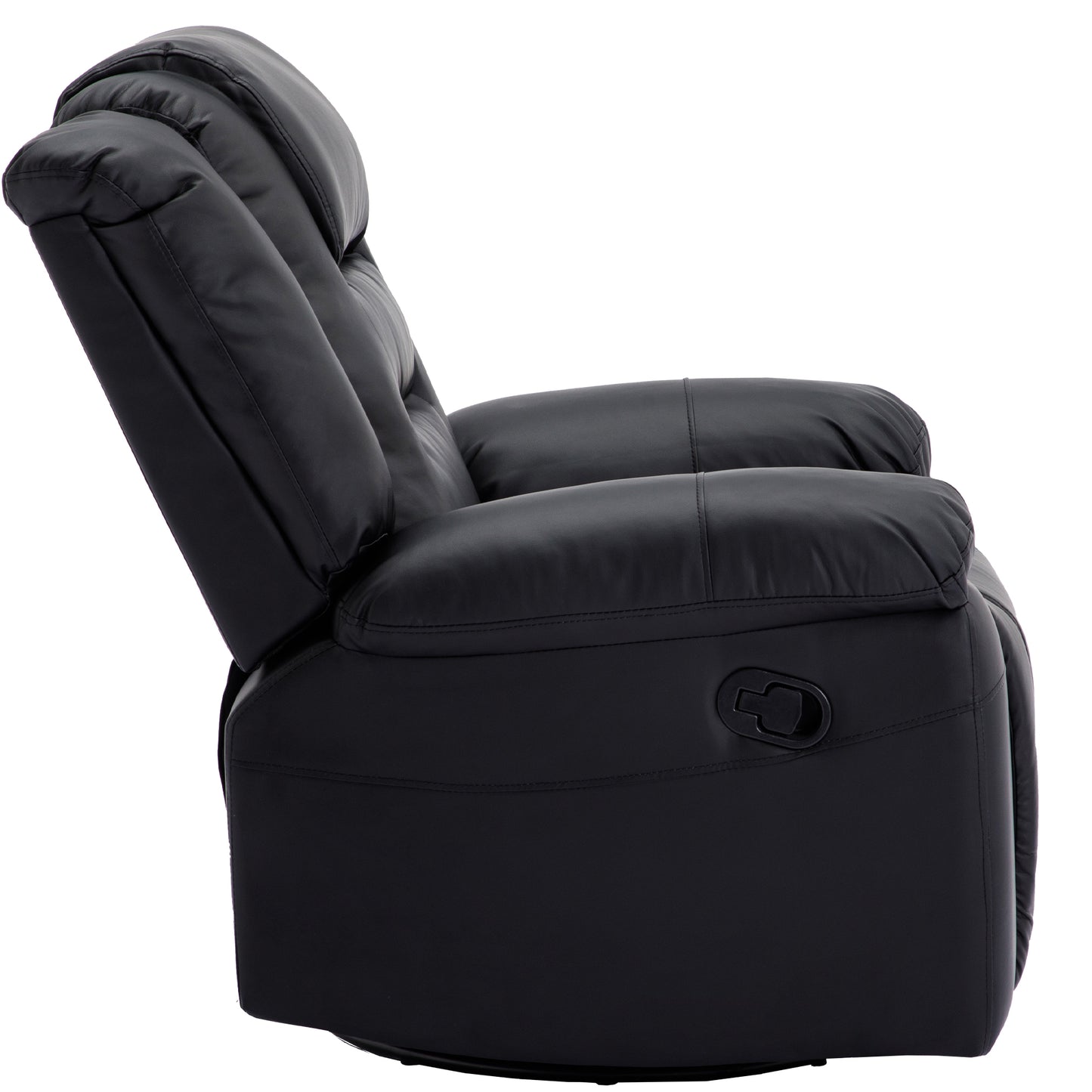 Becerra 360° Swivel Rocker Recliner - Black