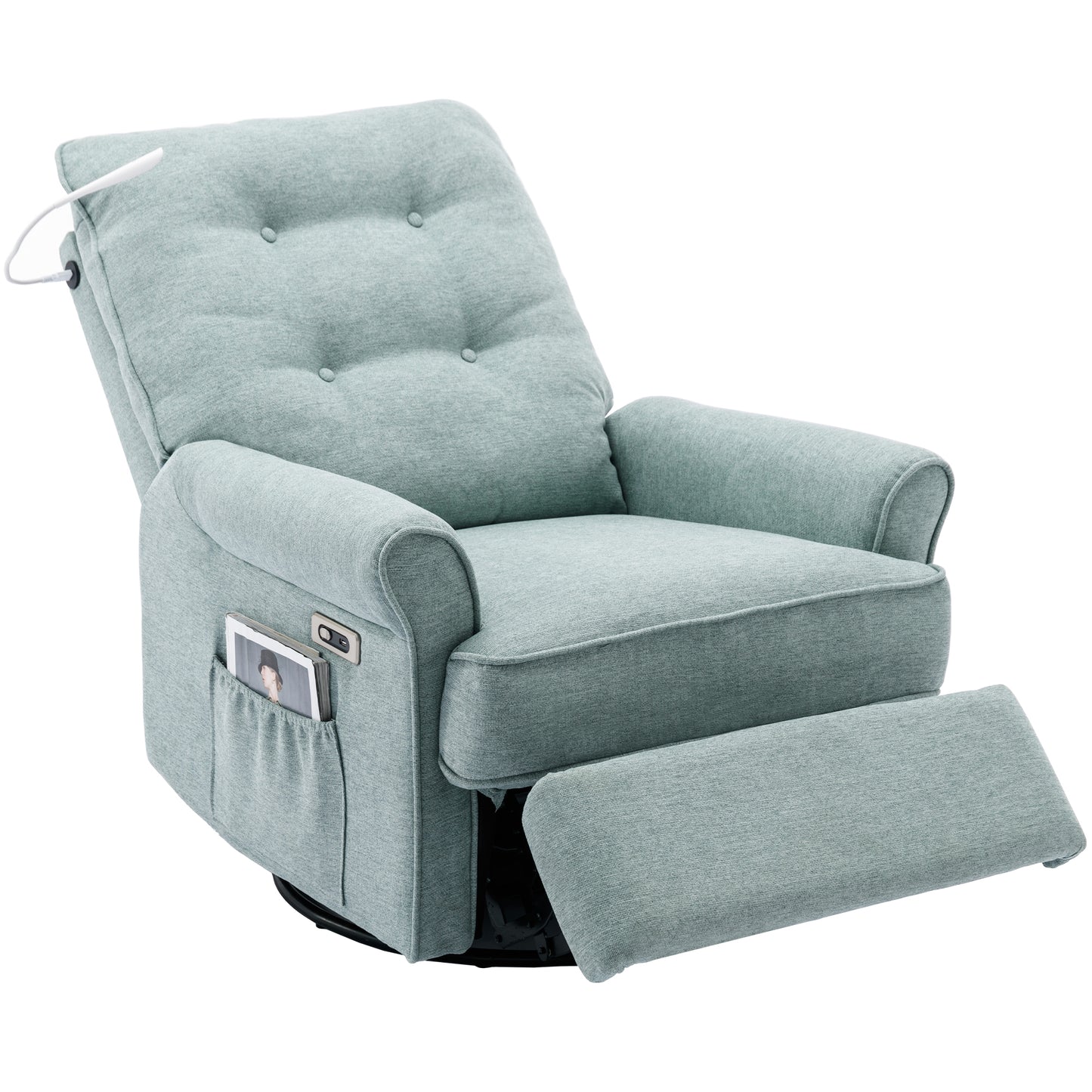 Vo 270 Degree Swivel Recliner Chairs - Green