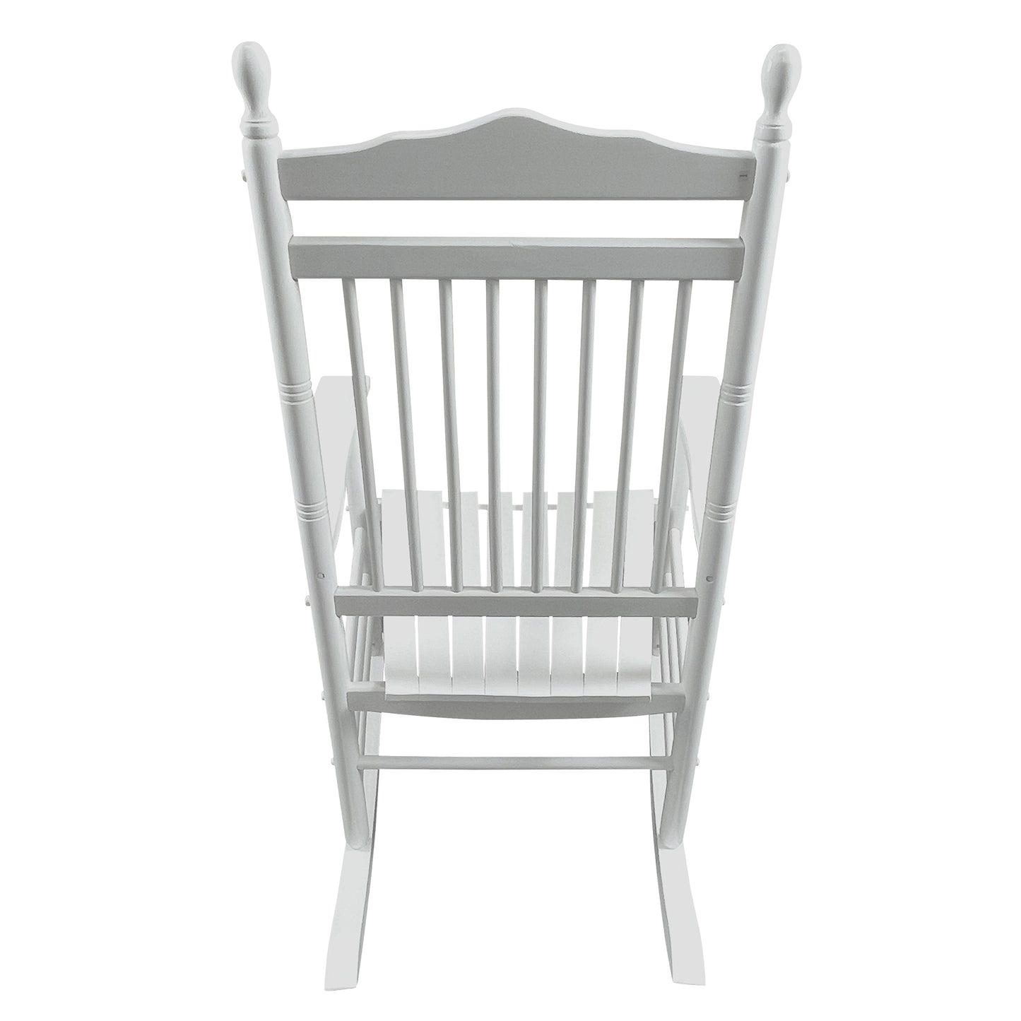 Lupe III Wooden Porch Rocker Chair - White