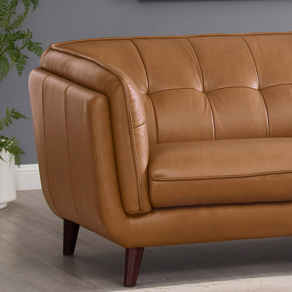 Solana Leather Loveseat