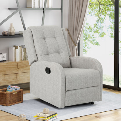 Flora Manual Recliner Chair - Beige