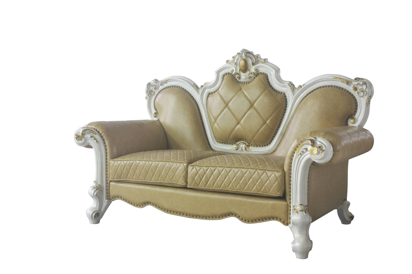 Picardy Loveseat w/3 Pillows - Beige