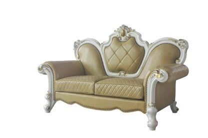 Picardy Loveseat w/3 Pillows - Beige