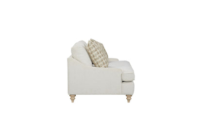 Anton Loveseat Reversable Cushion with 2 Pillows - Off White