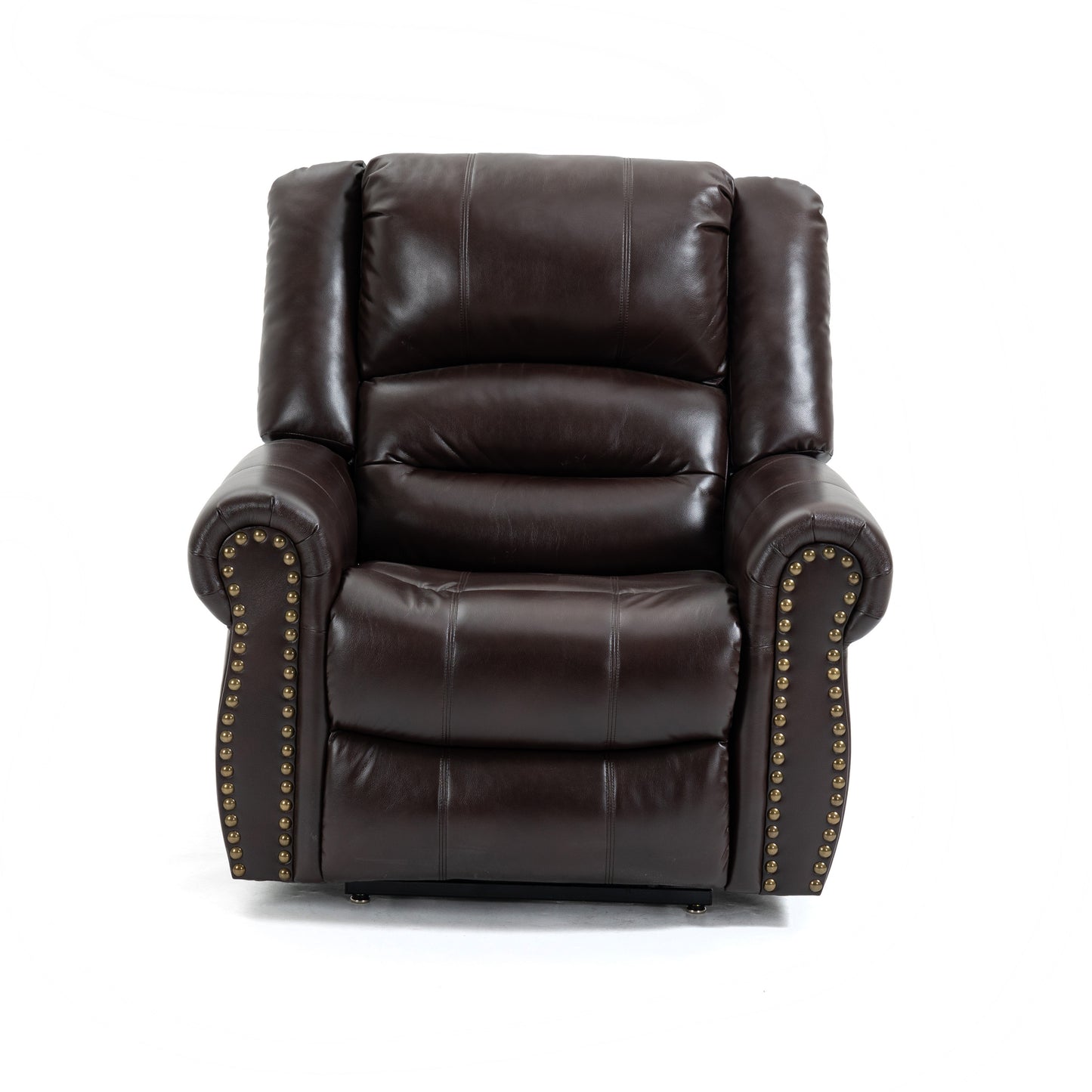 Zest Power Lift Faux Leather Recliner Chair Heat Massage Dual Motor - Brown