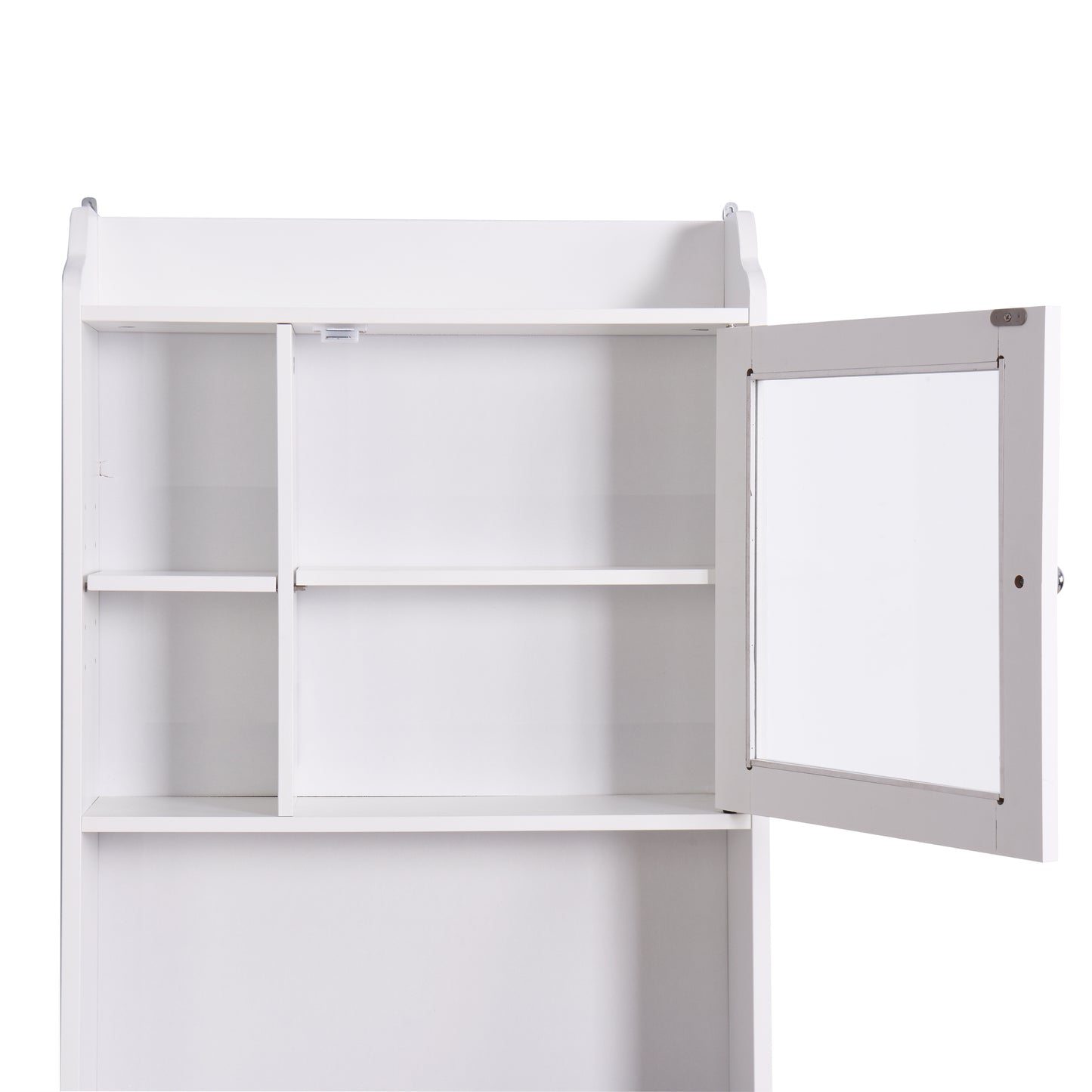 Hana Over The Toile Organization Wood Storage Cabinet - White