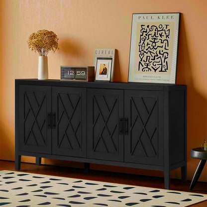 Hope Sideboard Storage Cabinet - Black