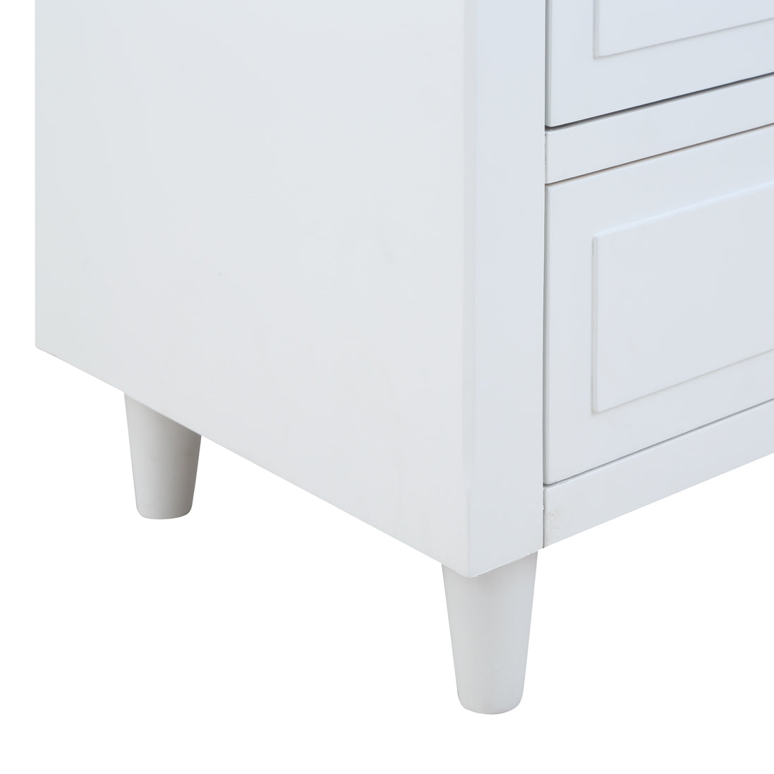 Eleni Wood Nightstand - White