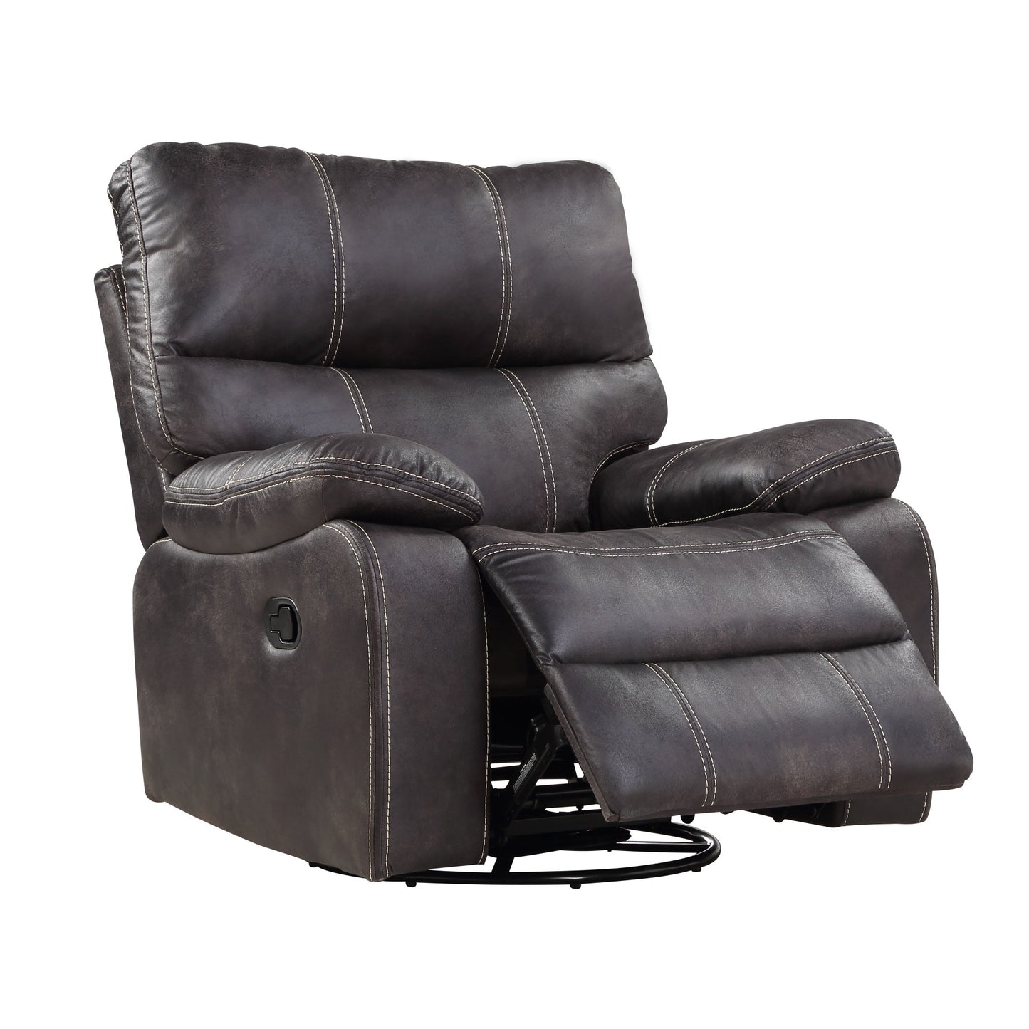 Hooper Swivel Gliding Recliner - Gray