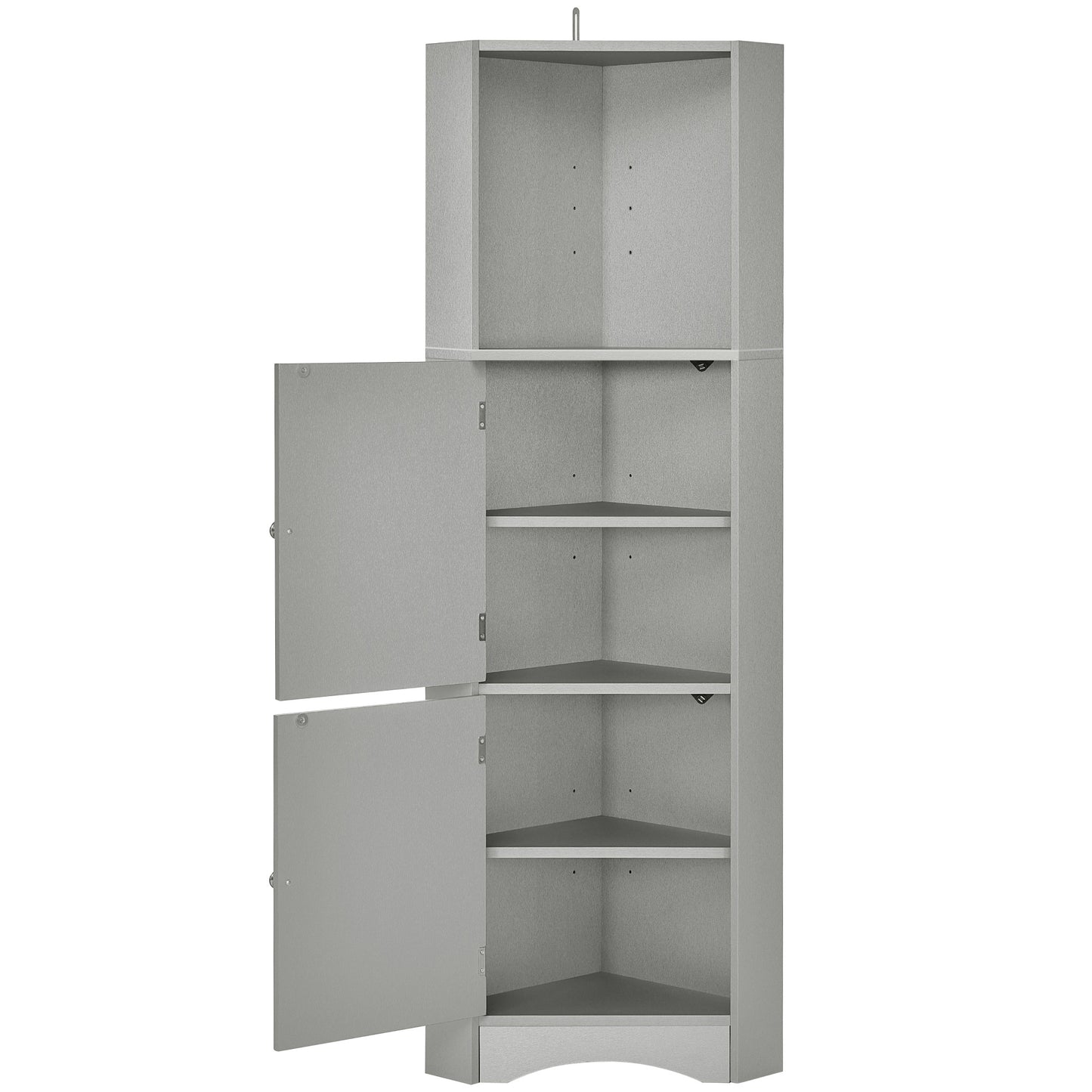 Skyward Bathroom Corner Cabinet - Gray